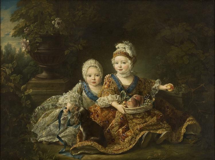 Francois-Hubert Drouais Duke of Berry and the Count of Provence at oil painting picture